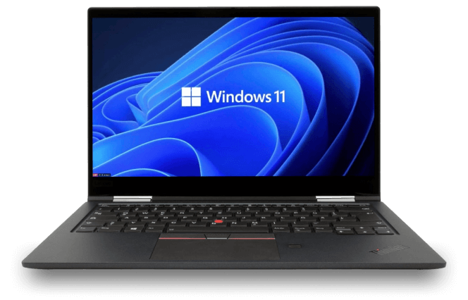 laptop with opened lid